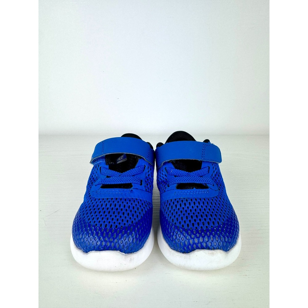 Nike Free Toddler Baby Shoes Blue Black Athletic Sneaker Size 6C Infant Slip On - Picture 3 of 8